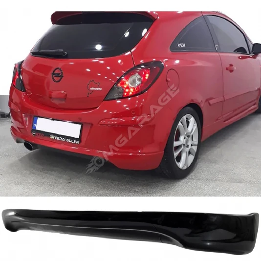 Opel Corsa D Arka Ek Plastik Siyah Difüzör 2006-2014 Arka-bodykit-ek-karlık