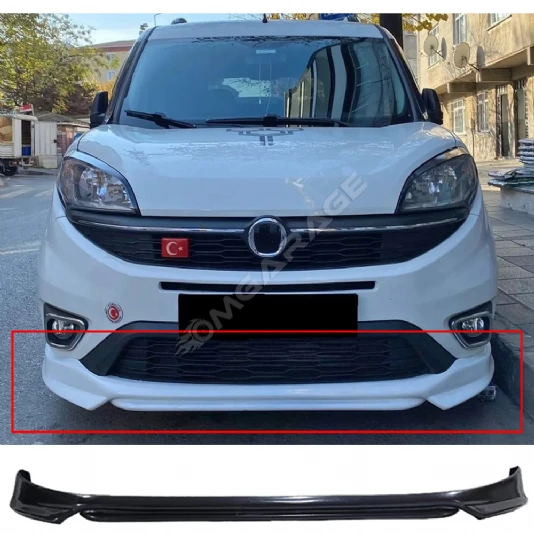 Fiat Doblo D4 Ön Ek Plastik Siyah karlık-ön-ek-bodykit 2015 2016 2017 2018 2019 2020 2021 2022