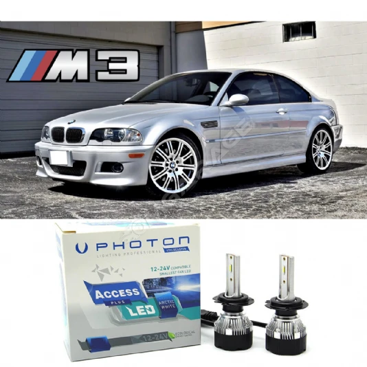 Bmw E46 Led Xenon Uzun Far Ampulü H7 Access Yeni Seri Beyaz