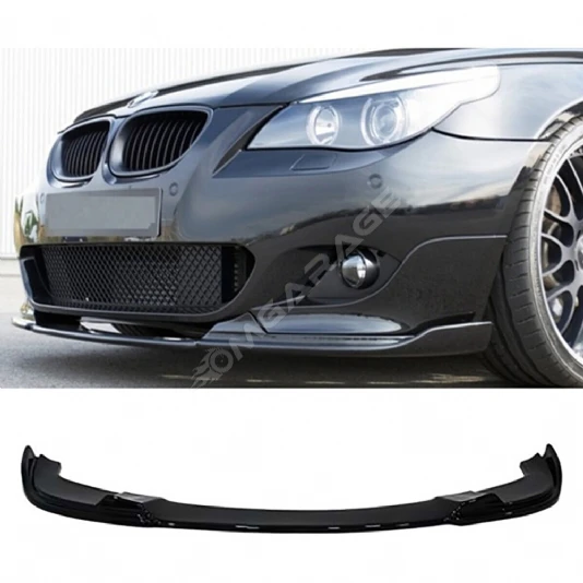 Bmw E60 M Technic Ön Lip Plastik Parlak Siyah ön-ek-bodykit 2003 2004 2005 2006 2007 2008 2009 2010