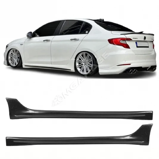 Fiat Egea Çıkıntılı Yan Marşpiyel Seti Mat Siyah Plastik 2 Adet 2015 2016 2017 2018 2019 2020 2021