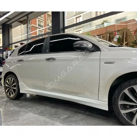 Fiat Egea Düz Yan Marşpiyel Seti Mat Siyah Plastik 2 Adet 2015 2015 2017 2018 2019 2020 2021