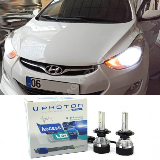 Hyundai Elantra Led Xenon Kısa Far Ampulü HB3 9005 Access Yeni Seri Beyaz 2012+
