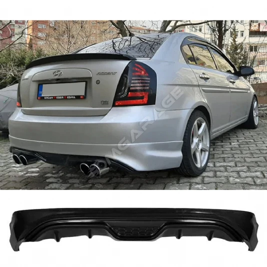 Hyundai Accent Era Arka Ek Plastik Siyah Difüzör 2005-2010 Arka-bodykit-ek-karlık