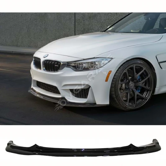 Bmw F32 4 Serisi M4 Vorstainer Ön Lip Plastik Parlak Siyah karlık-ön-ek-bodykit