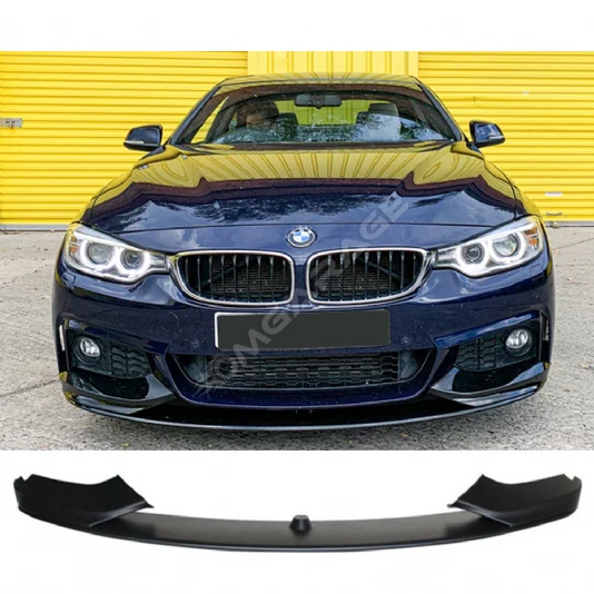 Bmw F32 M Technic Ön Lip Plastik Parlak Siyah karlık-ön-ek-bodykit 2014 ve üzeri