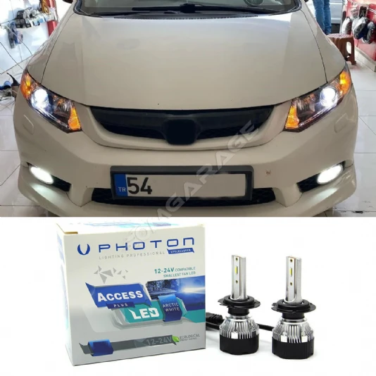 Honda Civic FB7 Led Xenon Uzun Far Ampulü HB3 Access Yeni Seri Beyaz 2012-2016