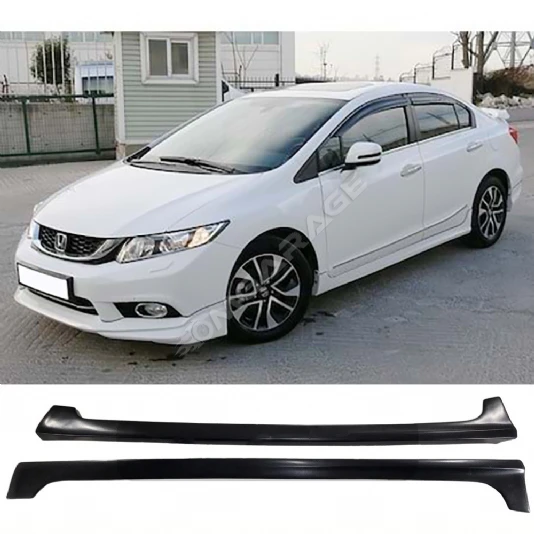 Honda Civic FB7 Modulo Yan Marşpiyel Seti Mat Siyah Plastik 2 Adet 2012 2013 2014 2015 2016