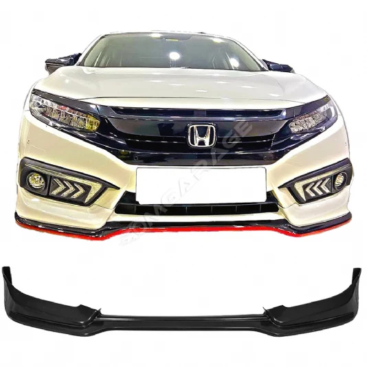 Honda Civic Fc5 Mugen Ön Ek Plastik Siyah karlık-ön-ek-bodykit 2019 2020 2021 Makyajlı Kasa