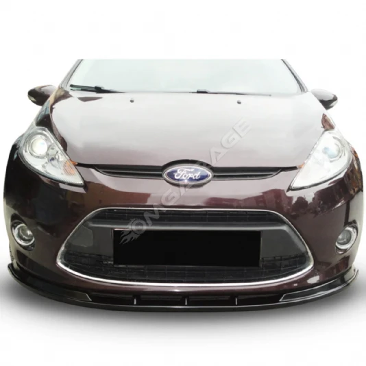 Ford Fiesta Mk6 Ön Lip Plastik Parlak Siyah karlık-ön-ek-bodykit 2008 2009 2010 2012 Makyajsız Kasa