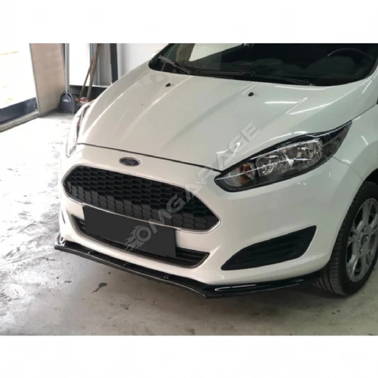 Ford Fiesta Mk6 Ön Lip Plastik Parlak Siyah ön-ek-bodykit 2013 2014 2015 2016 2017 Makyajlı Kasa