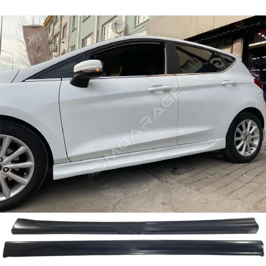 Ford Fiesta Mk7 Yan Marşpiyel Seti Mat Siyah Plastik 2 Adet 2018-2025