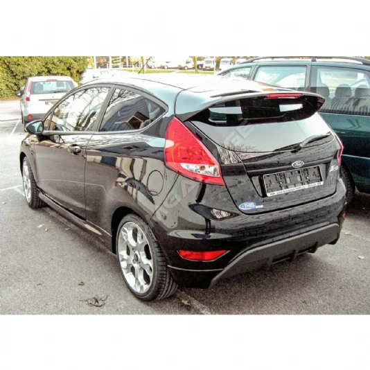 Ford Fiesta Mk6 Arka Ek Servis Model Parlak Siyah Plastik Arka Difizör Arka-difizör-bodykit-ek