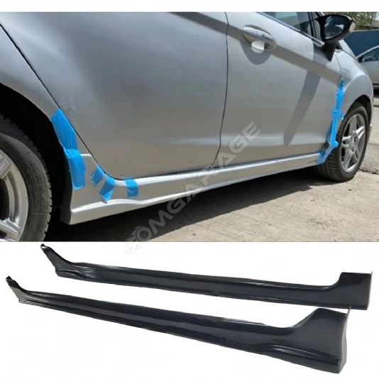Ford Fiesta Mk6 Custom Yan Marşpiyel Seti Mat Siyah Plastik 2 Adet 2008-2017