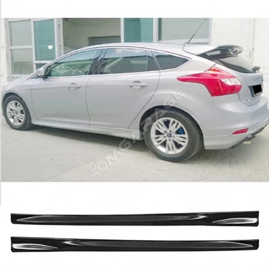 Ford Focus 3 HB Yan Marşpiyel Seti Mat Siyah Plastik 2 Adet 2012 - 2018