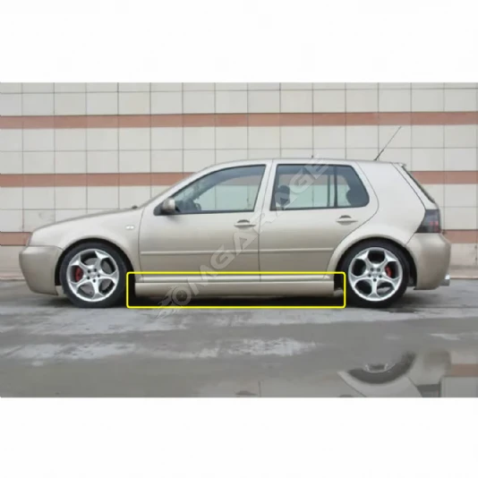 Vw Golf 4 Yan Marşpiyel Seti Mat Siyah Plastik 2 Adet 1997 1998 1999 2000 2001 2002 2003