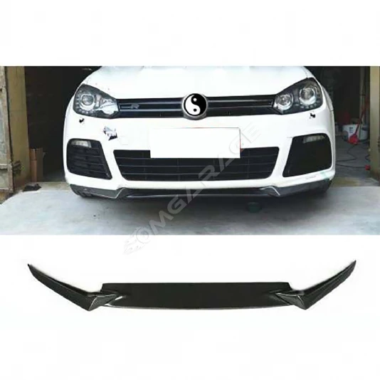 Vw Golf 6 R Ön Lip Plastik Parlak Siyah karlık-ön-ek-bodykit 3 Prç 2008 2009 2010 2011 2012