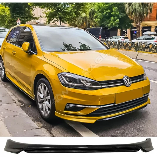 Vw Golf 7.5 Abt Ön Ek Plastik Siyah karlık-ön-ek-bodykit 2017 2018 2019 2020