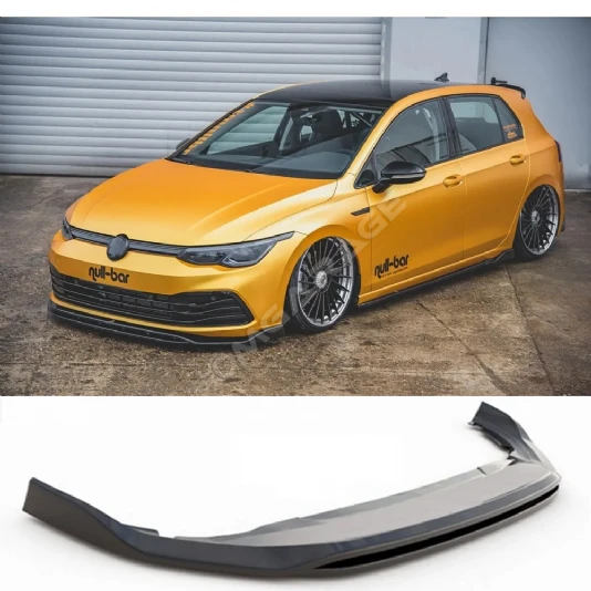 Volkswagen Golf 8 Ön Lip 2 Parça Siyah Plastik Ön Ek Karlık