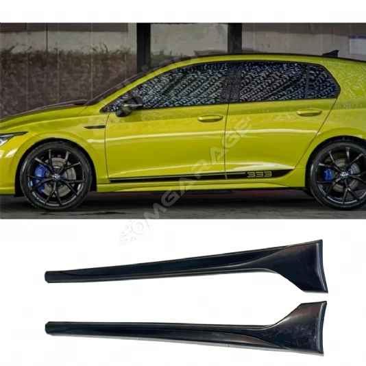 Vw Golf 8 R Yan Marşpiyel Seti Mat Siyah Plastik 2 Adet 2019 2020 2021 2022 2023 2024 2025