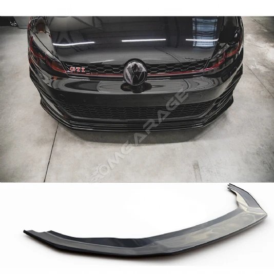 Vw Golf 7.5 Gtı Tampon Ön Lip Plastik Parlak Siyah karlık-ön-ek-bodykit 2017 2018 2019 2020 2021