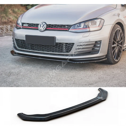 Vw Golf 7 Gtı Tampon Ön Lip Plastik Parlak Siyah karlık-ön-ek-bodykit 2012 2013 2014 2015 2016 2017