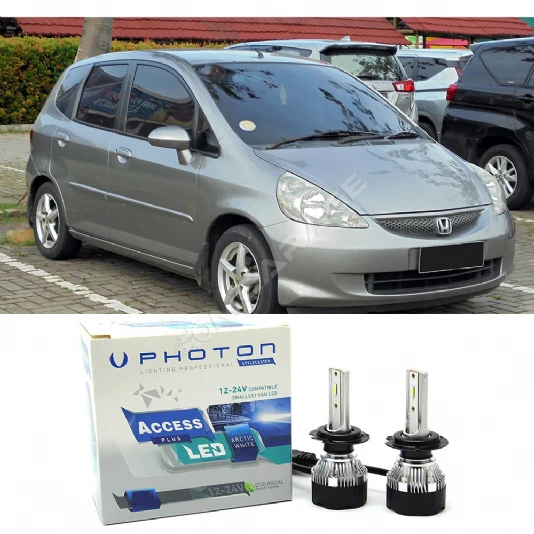 Honda Jazz Uzun + Kısa Far Ampulü H4 Access Yeni Seri Beyaz 2002-2008