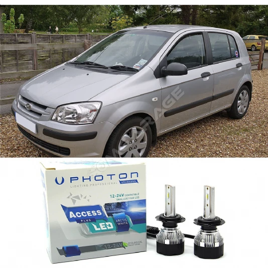 Hyundai Getz Uzun + Kısa Far Ampulü H4 Access Yeni Seri Beyaz 2002-2009