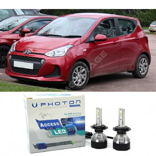 Hyundai i10 Uzun + Kısa Far Ampulü H4 Access Yeni Seri Beyaz 2013-2019