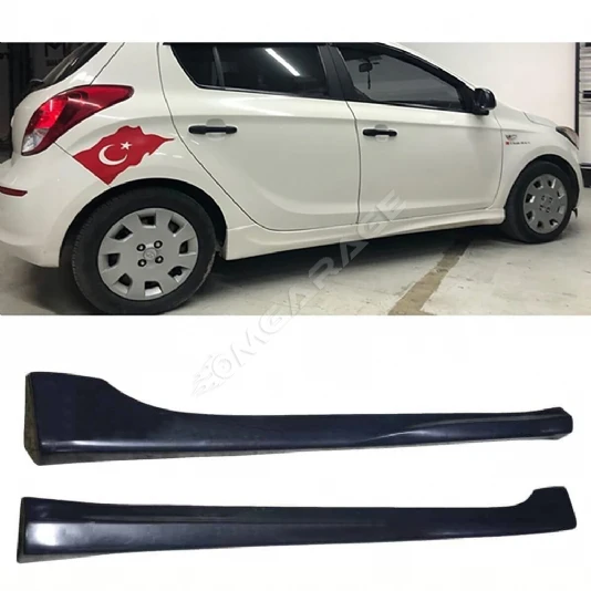 Hyundai İ20 Yan Marşpiyel Seti Mat Siyah Plastik 2 Adet 2009 2010 2011 2012 2013