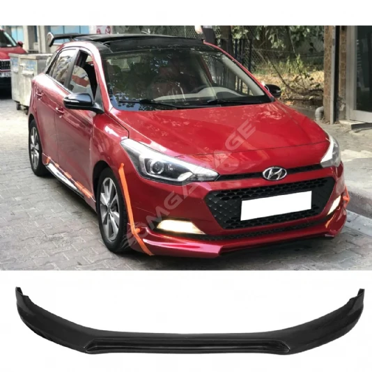 Hyundai İ20 Custom Ön Ek Karlık Mat Siyah Plastik 2014 2015 2016 2017 2018
