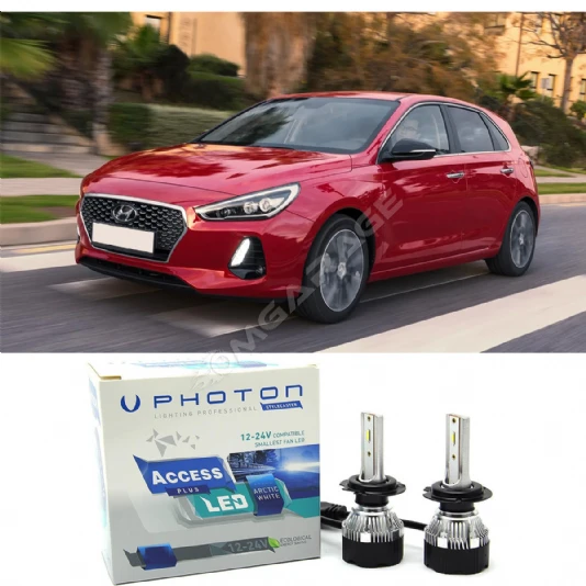 Hyundai i30 Led Xenon Uzun Far Ampulü H7 Access Yeni Seri Beyaz 2014-2020