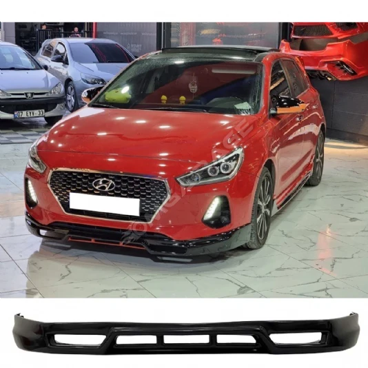 Hyundai i30 Makyajlı Ön Ek Plastik Siyah karlık-ön-ek-bodykit 2017 ve üzeri
