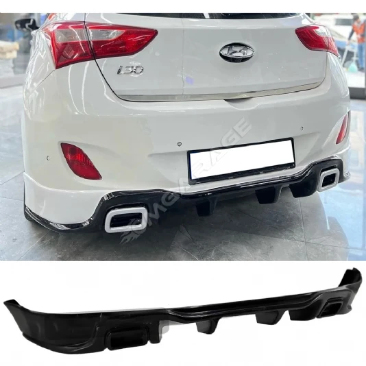 Hyundai İ30 RS Arka Ek Plastik Siyah Difüzör 2012-2017 Arka-bodykit-ek-karlık
