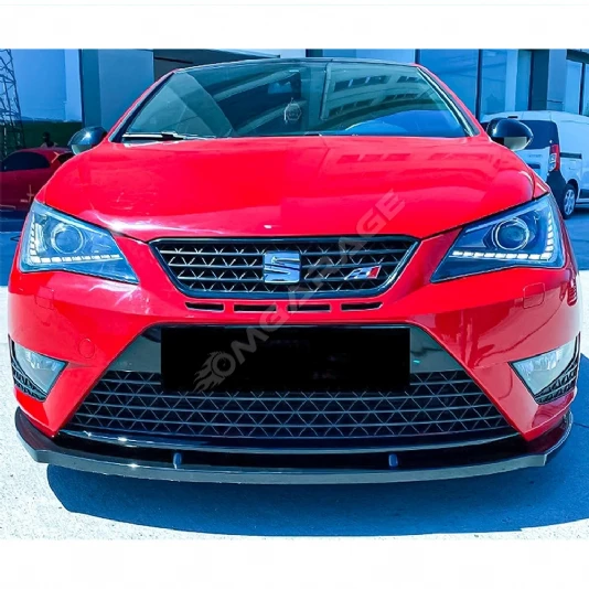 Seat İbiza Mk4 Cupra Ön Lip Plastik Parlak Siyah karlık-ön-ek-bodykit 2008-2017 ABS