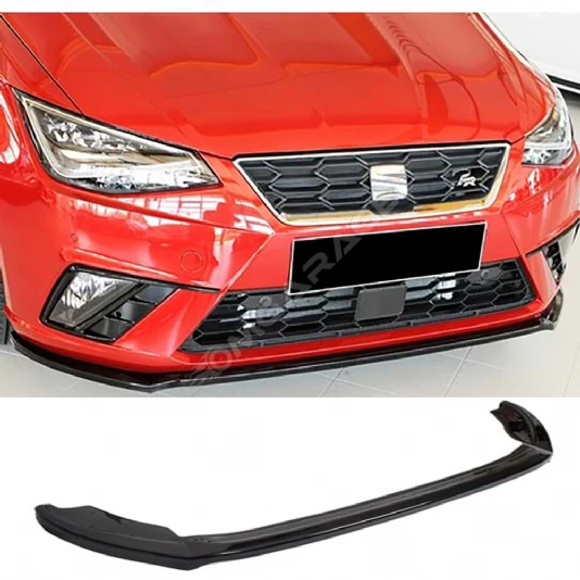 Seat ibıza MK5 Rieger Ön Lip Plastik Parlak Siyah karlık-ön-ek-bodykit 2017 2018 2019 2020 2021