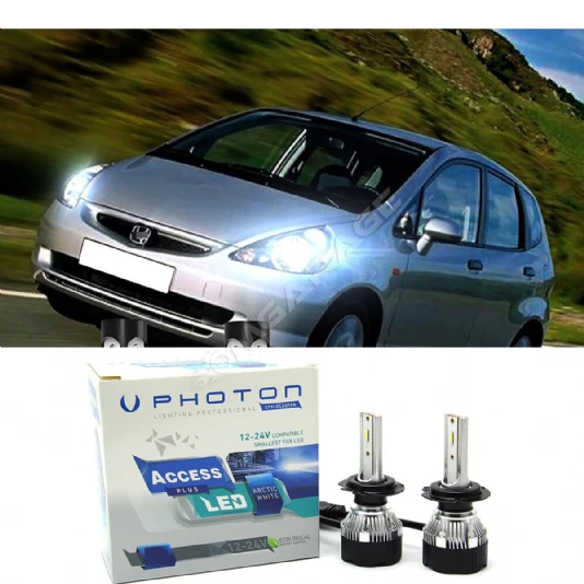 Honda Jazz Led Xenon Uzun + Kısa Far Ampulü H4 Access Yeni Seri Beyaz