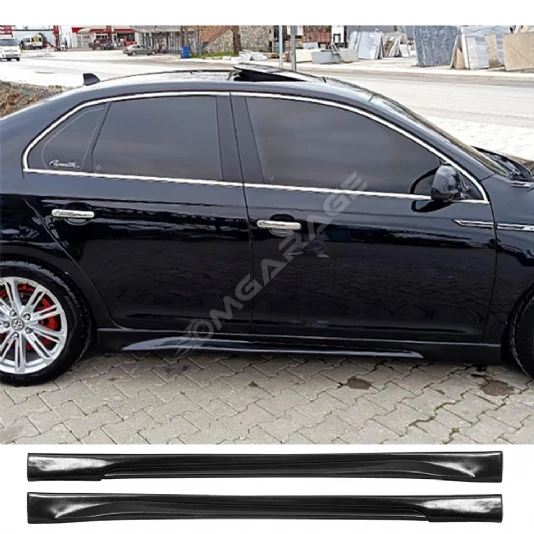 Vw Jetta Mk5 Yan Marşpiyel Seti Mat Siyah Plastik 2 Adet 2005 2006 2007 2008 2009 2010