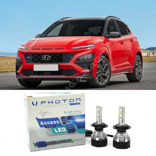 Hyundai Kona Led Xenon Kısa Far Ampulü H7 Access Yeni Seri Beyaz 2017-2022