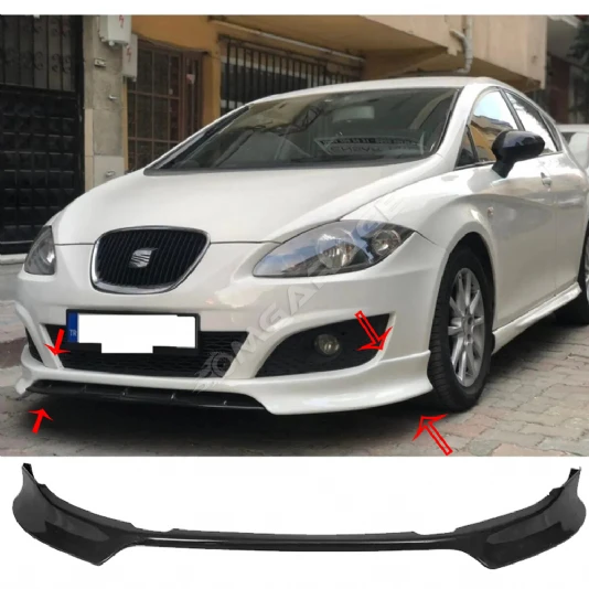 Seat Leon Mk2.5 Ön Ek Plastik Siyah karlık-ön-ek-bodykit 2009 2010 2011 2012 Makyajlı Kasa