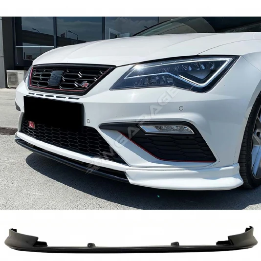 Seat Leon Mk3 Fr Ön Ek Plastik Siyah karlık-ön-ek-bodykit 2012 2013 2014 2015 2016 Makyajsız Kasa