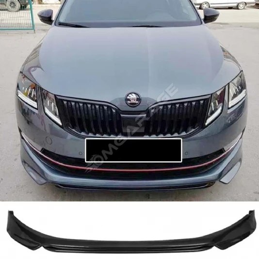Skoda Octavia 3 Abt Ön Ek Plastik Siyah karlık-ön-ek-bodykit 2018 2019 2020 Makyajlı Kasa