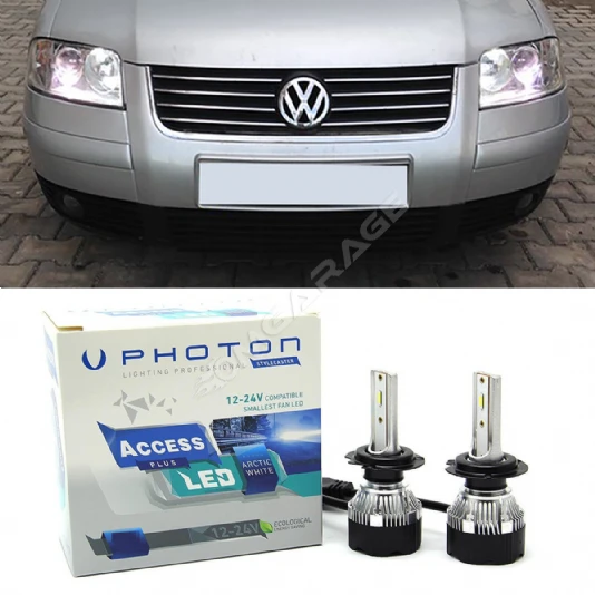 Vw Passat B5.5 Led Xenon Uzun Far Ampulü H7 Access Yeni Seri Beyaz 2000-2005