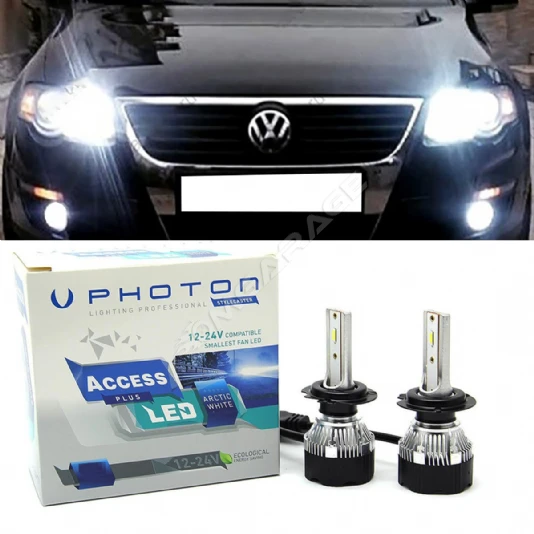 Vw Passat B6 Led Xenon Kısa Far Ampulü H7 Access Yeni Seri Beyaz