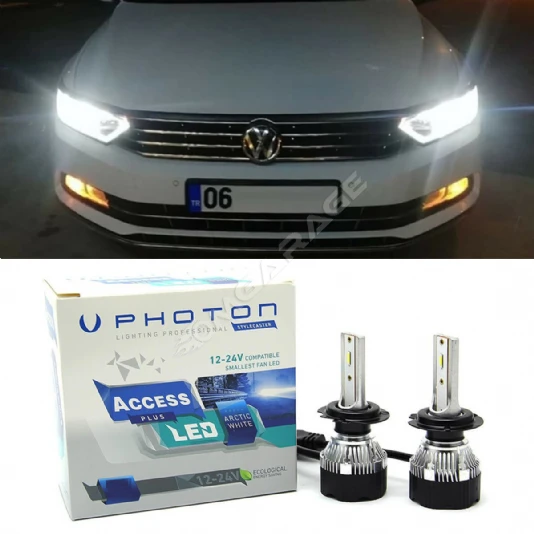 Vw Passat B8 Led Xenon Sis Farı Ampulü H8 Access Yeni Seri Beyaz