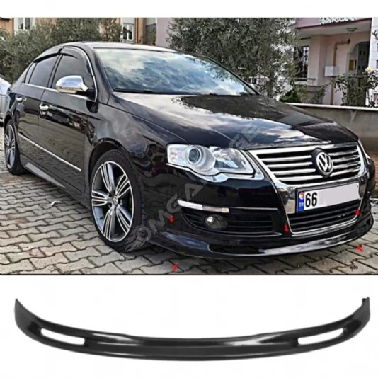 Vw Passat B6 Ön Ek Plastik Siyah karlık-ön-ek-bodykit 2005 2006 2007 2008 2009 2010