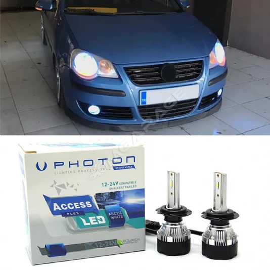 Vw Polo Mk4 Led Xenon Kısa Far Ampulü H7 Access Yeni Seri Beyaz 2000-2010