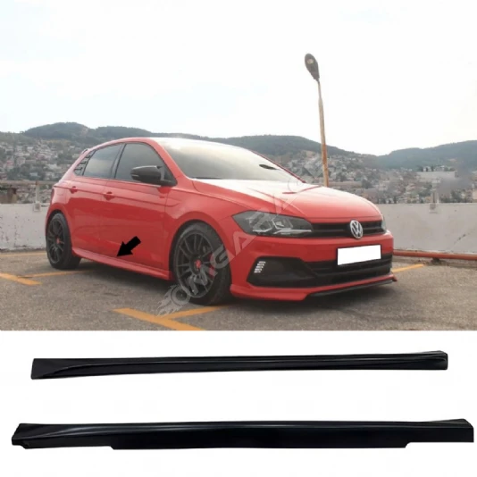 Vw Golf 8 Aero Yan Marşpiyel Seti Mat Siyah Plastik 2 Adet 2019 2020 2021 2022 2023 2024 2025