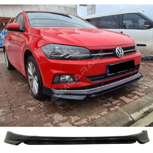 Vw Polo Mk6 Abt Ön Ek Plastik Siyah karlık-ön-ek-bodykit 2018 2019 2020 2021 Makyajsız Kasa