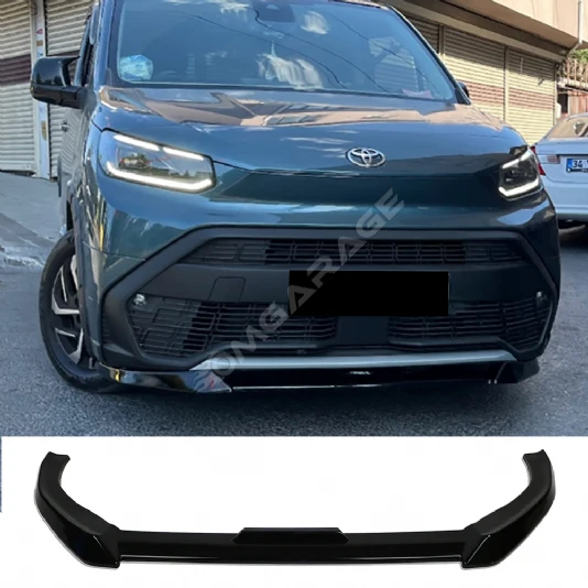 Toyota Proace City Ön Lip Plastik Parlak Siyah karlık-ön-ek-bodykit 2019-2024